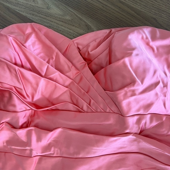 Davids Bridal Dress Plus Strapless Bridesmaid Prom - Picture 7 of 15